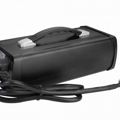 72V10A Portable Charger w,Cooling Fan, IP20 Waterproof & Fireproof,UL/CE Certified for E-Bikes,Scooters, Li-ion,Pb Battery, 3-Yr Warranty