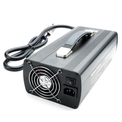 72V 14A Aluminum Charger with Cooling Fan | CE/UL/FCC Certified for E-Scooters, Golf Carts & AGVs | Fireproof, IP20, 2-Year Warranty
